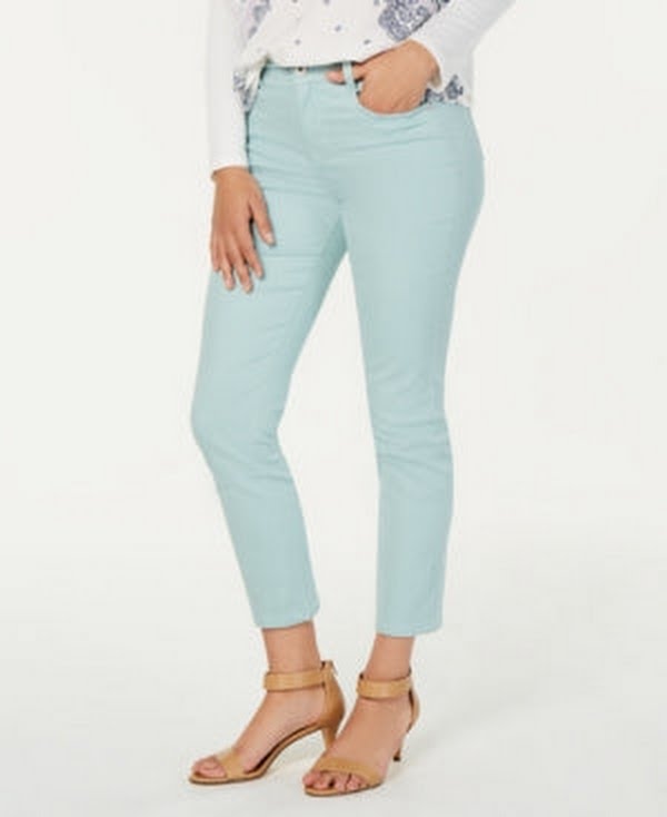 Style & Co Petite Tummy-Control Slim-Leg Jeans