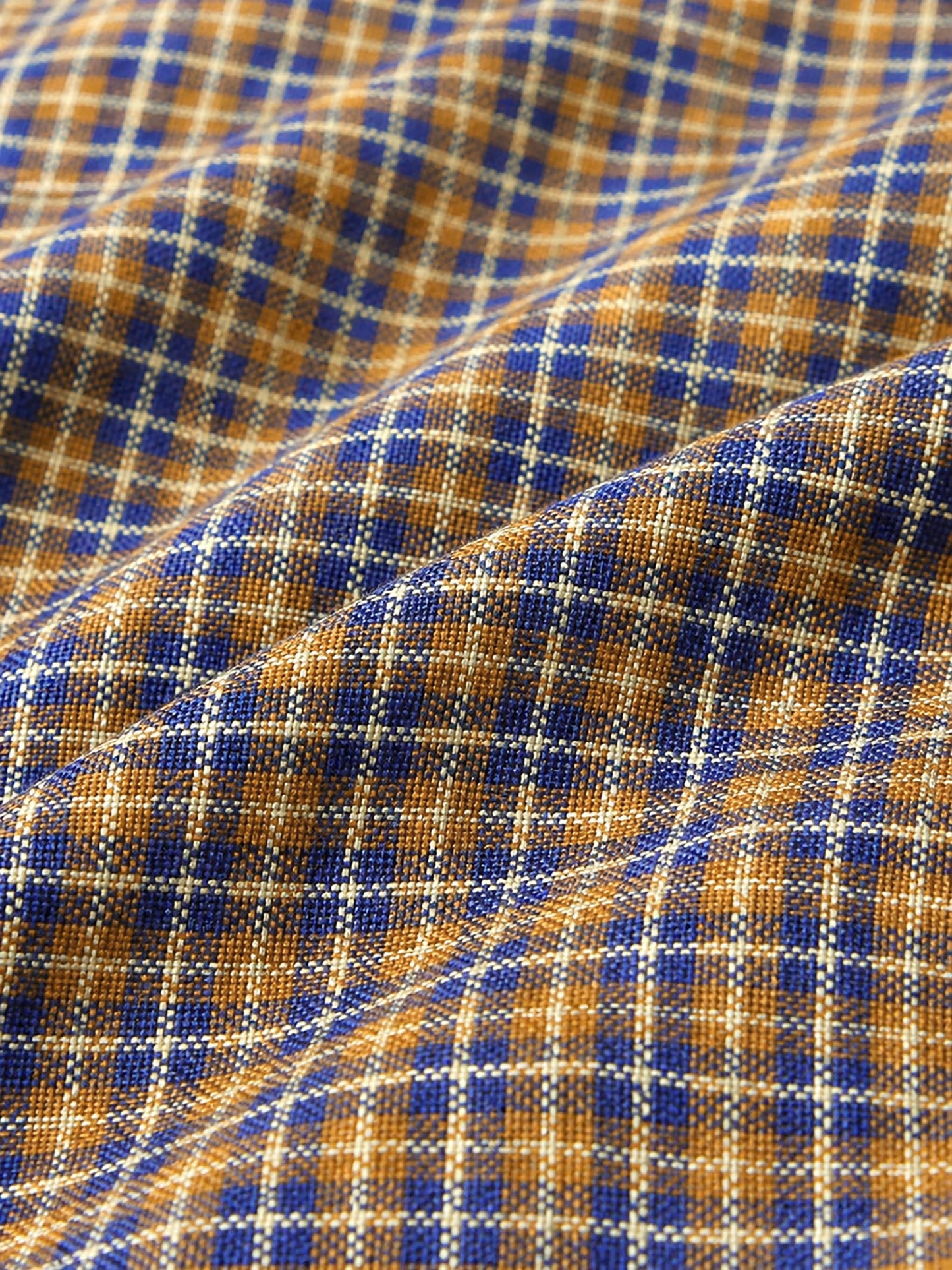 100% Linen Yarn Dyed Check Cuffed Sleeve Shirt VIANNE
