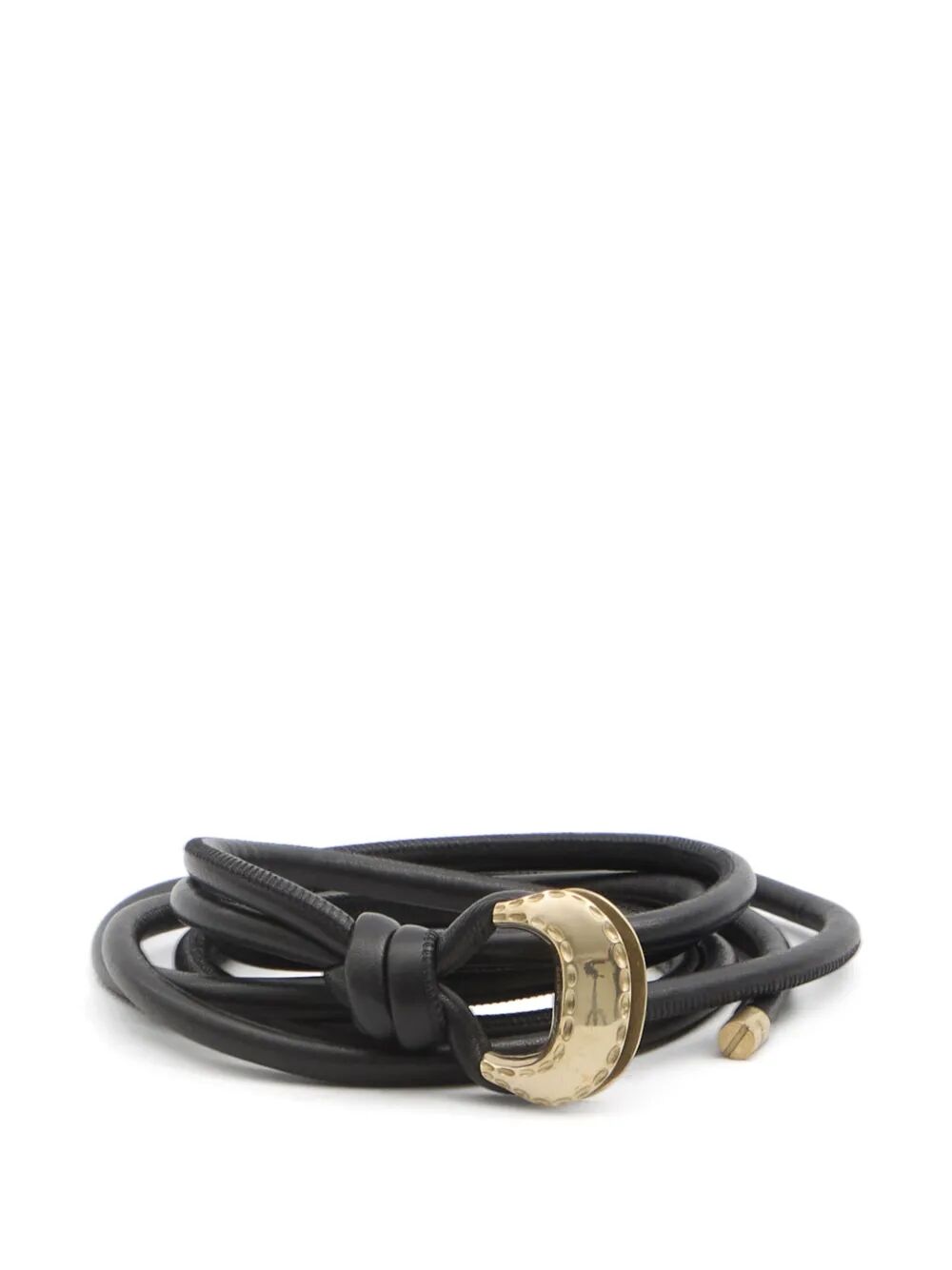 Golden Goose Women Belt New Tex Hook Tubolar Nappa Leather Body With Metal End Caps