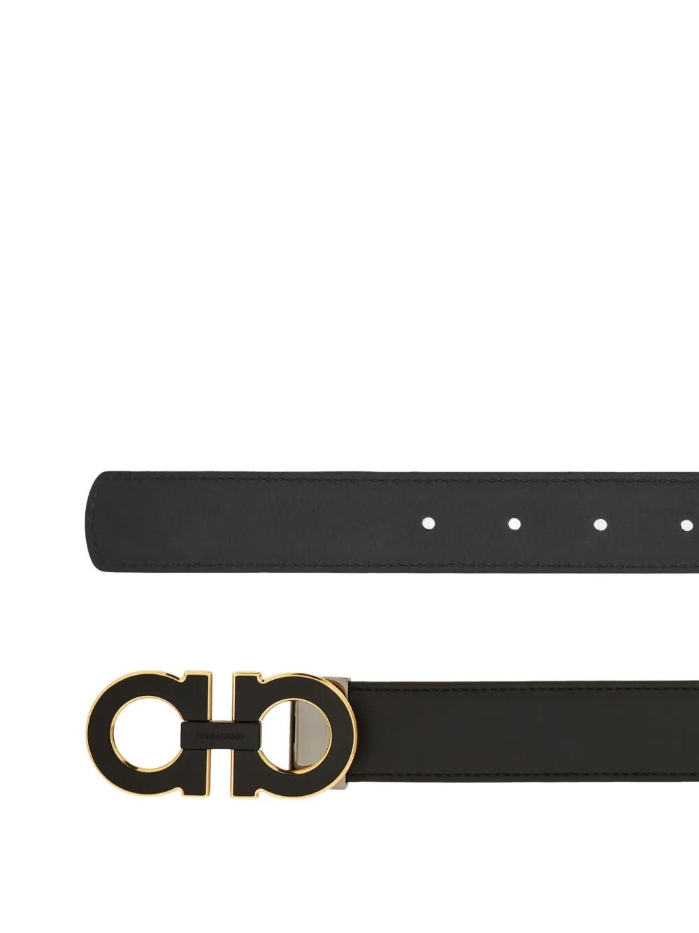 Ferragamo Men Reversible And Adjustable Double Gancini Belt