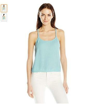 Threads 4 Thought Womens Gauze Dalton Tank, ICY Teal,Size Large