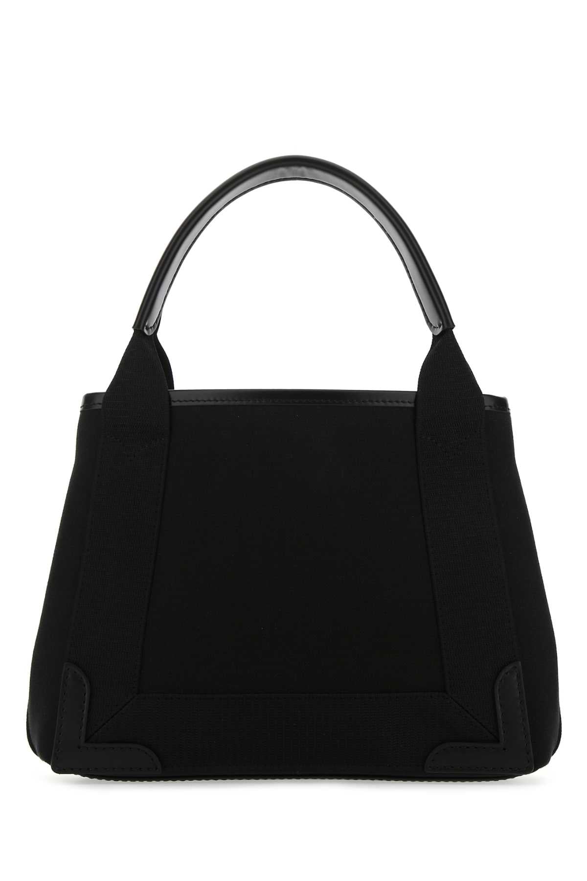 Balenciaga Women Black Fabric Navy Cabas Xs Handbag