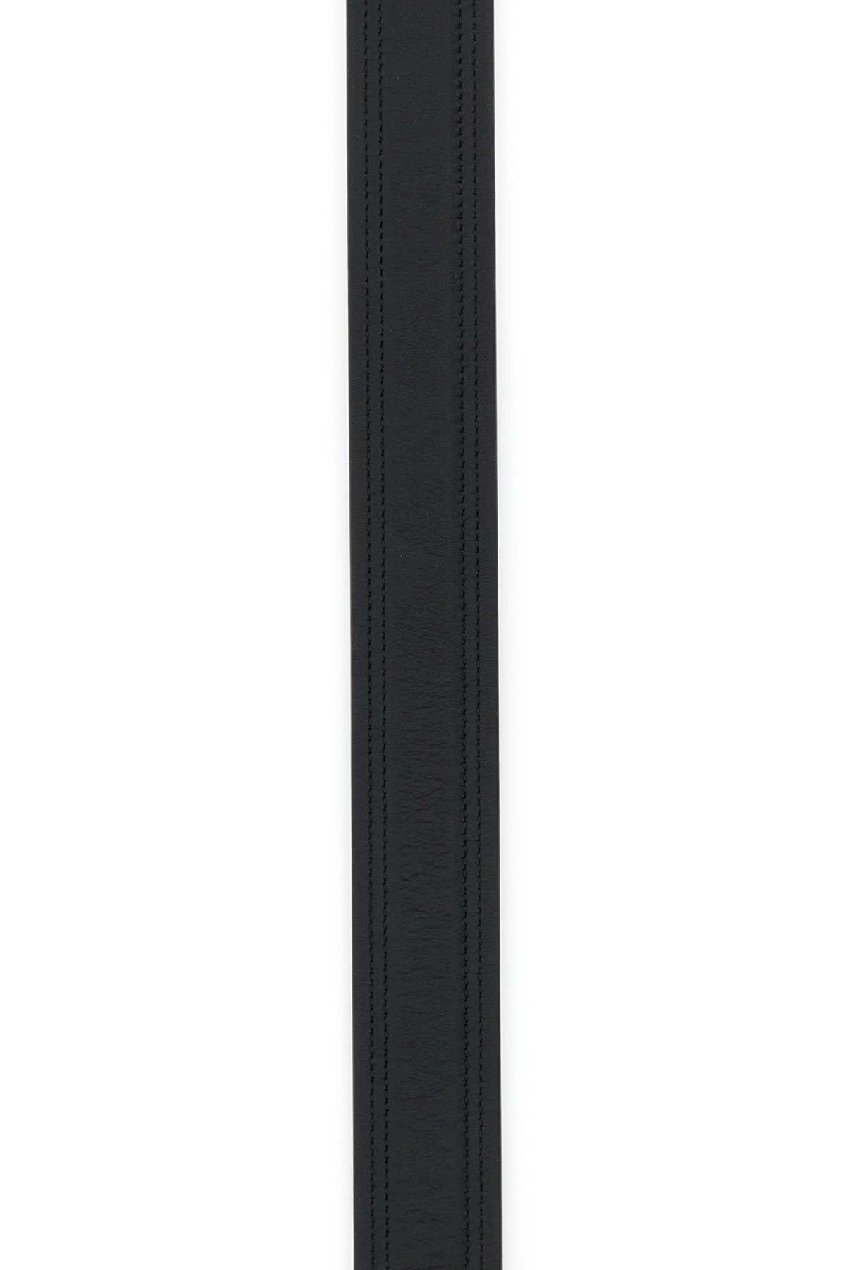 Valentino Garavani Women Black Leather Vlogo The Bold Edition Belt