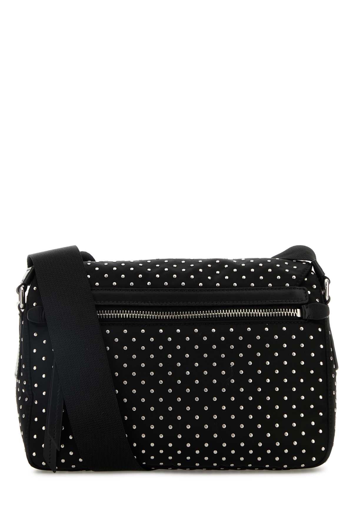 Prada Women Black Re-Nylon Crossbody Bag