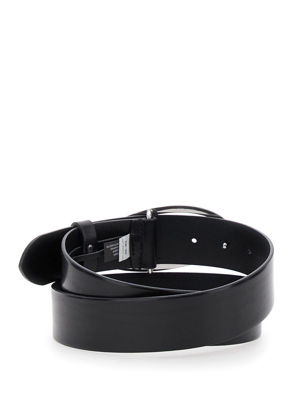 Diesel Women 1Dr Belt With Logo Buckle In Black Leather For Women