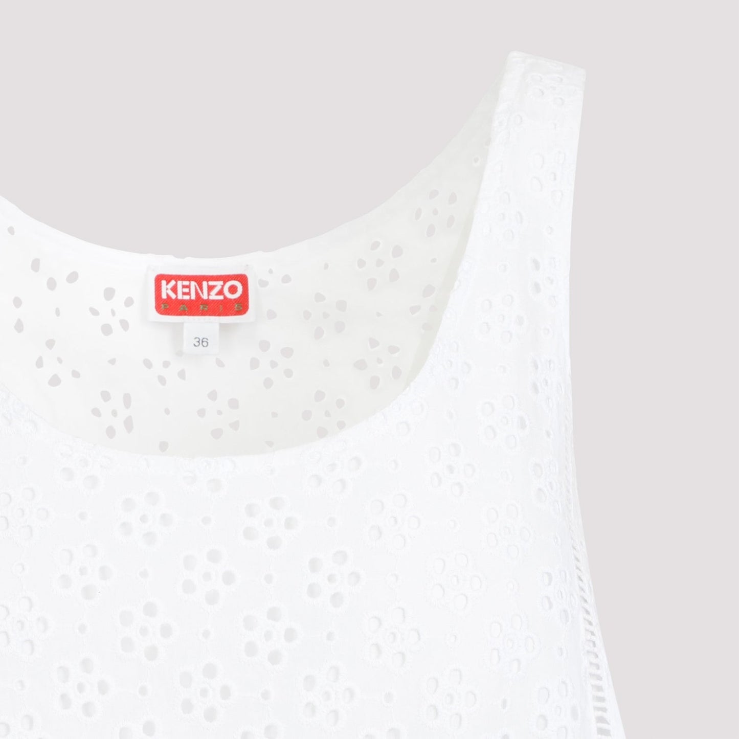 Kenzo Broderie Anglaise Mini Dress Women
