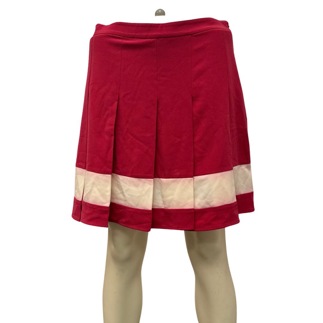 MOSCHINO Mini Colorblocked Skirt, Size 8