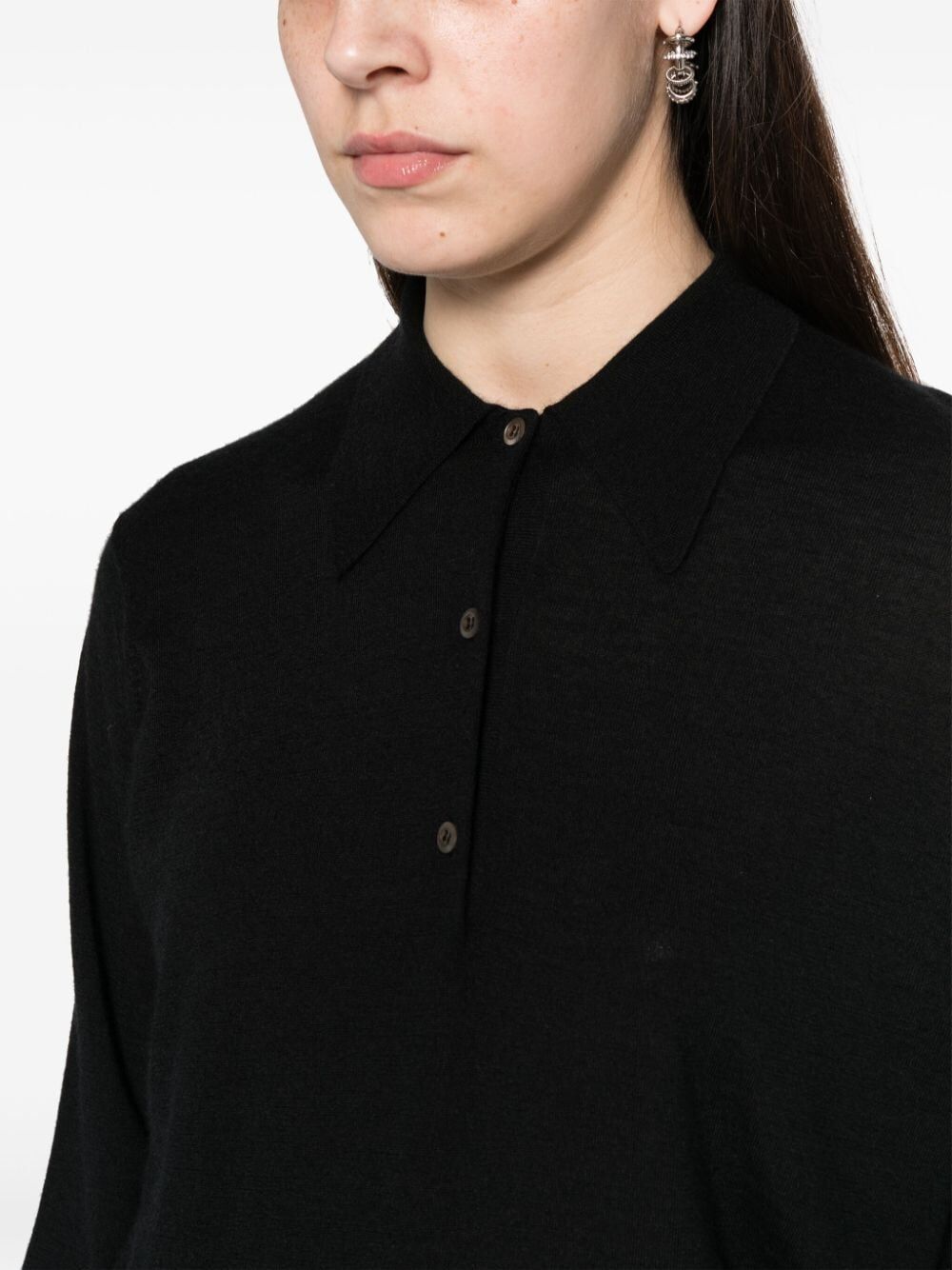 Prada Women Maglia Polo Maniche Lunghe