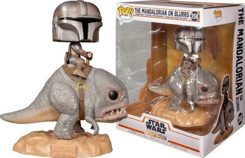 Funko Pop! Deluxe: - Mandalorian - The Mandalorian On Blurrg - Collectibles