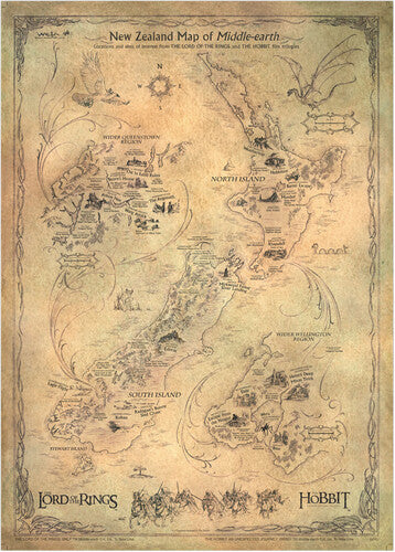 Other - Hobbit: New Zealand Map Of Middle-earth - Special Products