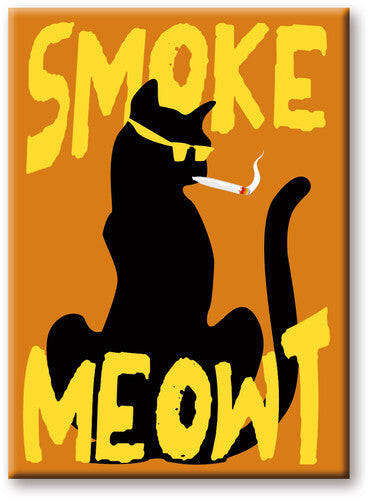 Weed Smoke Meowt 2.5 X 3.5 Flat Magnet - Weed Smoke Meowt 2.5 X 3.5 Flat Magnet - Collectibles