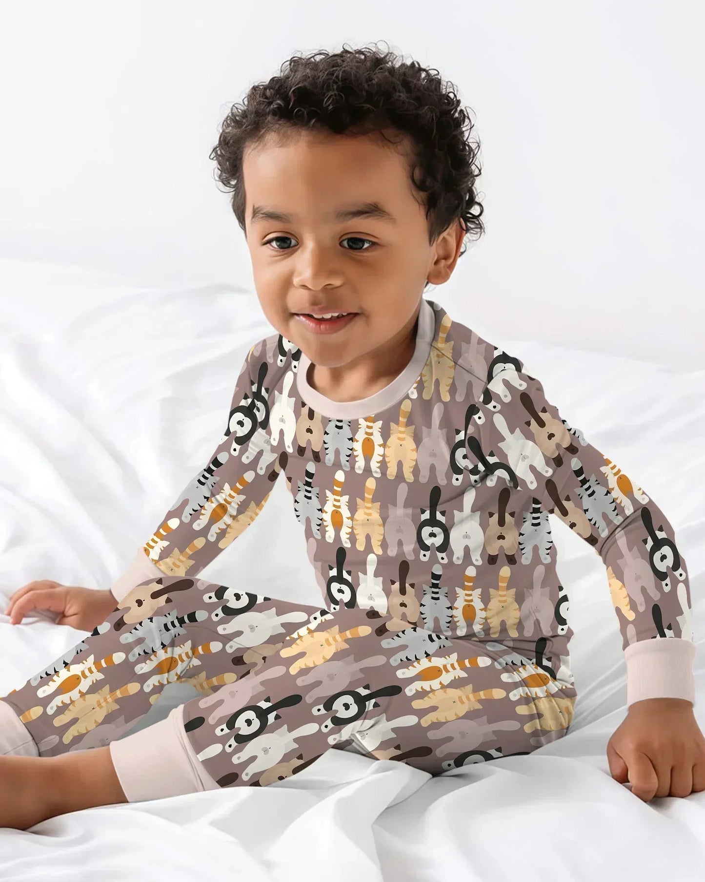 Cheeky Tails Two Piece Long Sleeve Pajama Set