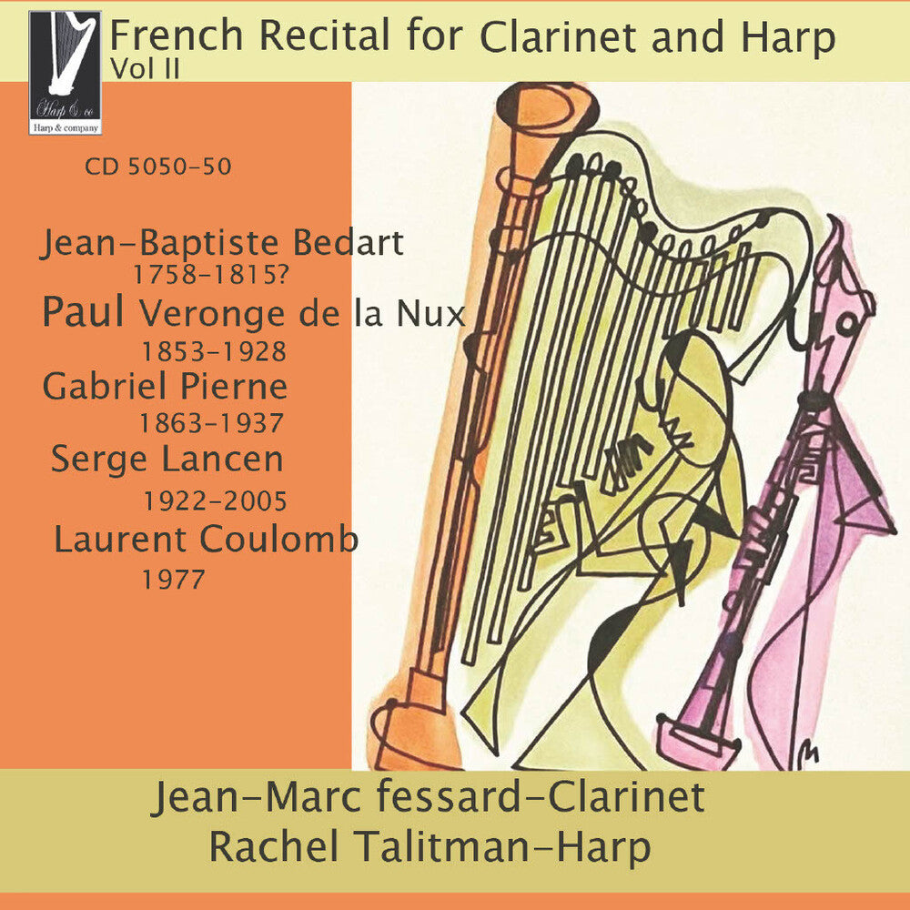 Fessard, Jean-Marc / Talitman, Rachel - French Recital For Clarinet & Harp Vol II Music CD