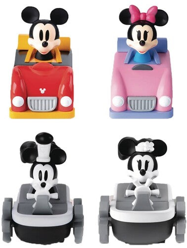Beast Kingdom - Classic Mickey Pbc-003sp Pull Back Car 4pc Set - Collectibles