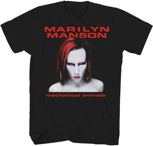 Marilyn Manson Mech Anml Tshirt Lg Blk Ts0001mmaa3 - Marilyn Manson Mech Anml Tshirt Lg Blk Ts0001mmaa3 - Apparel