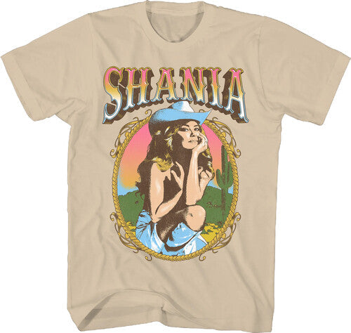 Shania Twain Cowgirls T-shirt Large Sand - - Shania Twain Cowgirls T-shirt Large Sand - - Apparel