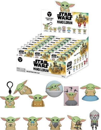 Star Wars Best Of Grogu S1 24pc 3d Foam Bag Clip B - Star Wars Best Of Grogu S1 24pc 3d Foam Bag Clip B - Collectibles