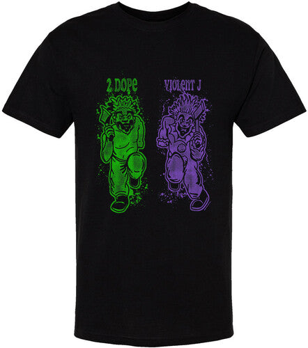 Insane Clown Posse Cartoon With Axes Shirt Sm Blk - Insane Clown Posse Cartoon With Axes Shirt Sm Blk - Apparel