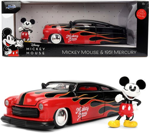 Jada 1/24 Hwr 1951 Mercury Die-cast Car Micky Fig - Jada 1/24 Hwr 1951 Mercury Die-cast Car Micky Fig - Collectibles