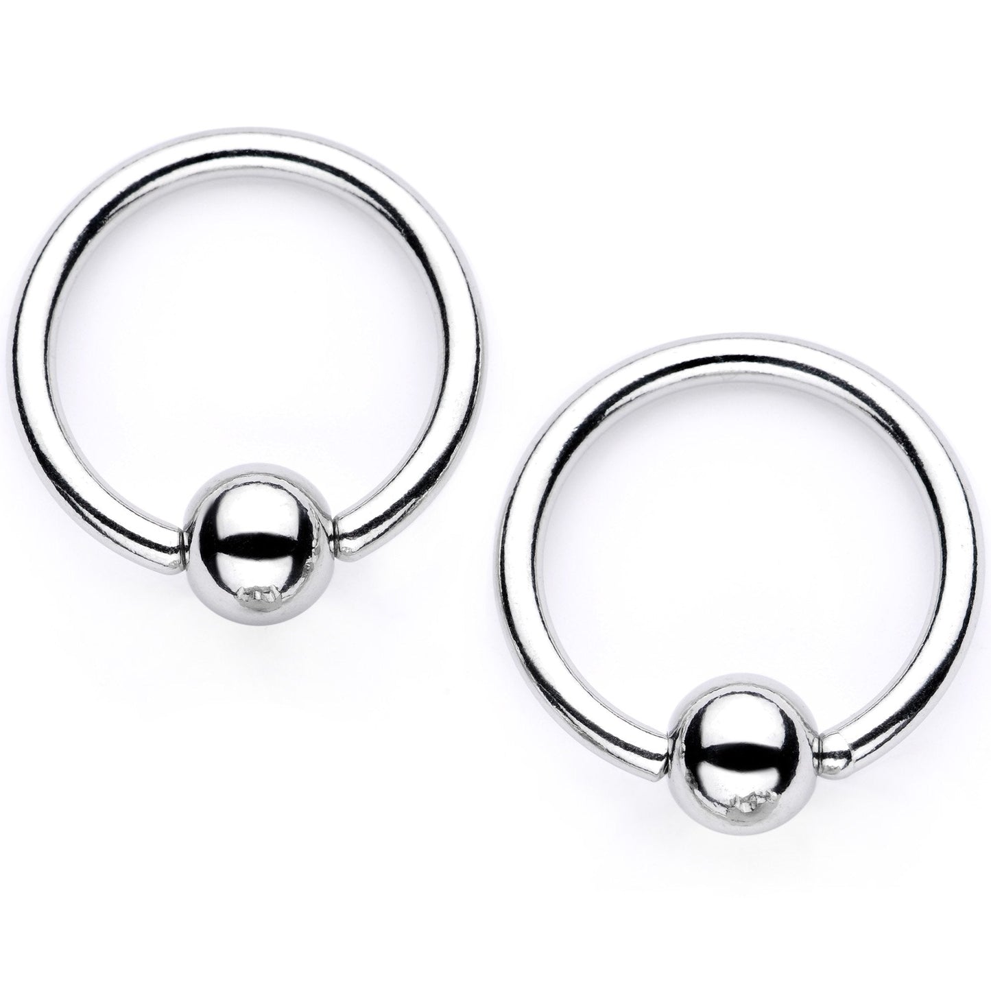 14G Sugar Skull Mask Twisted BCR Captive Nipple Ring Set of 4