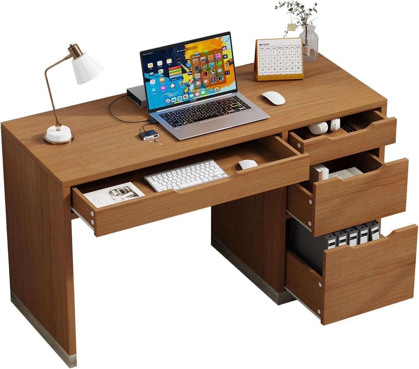 Espresso Forty Eight Inch Desk For Small Home Office