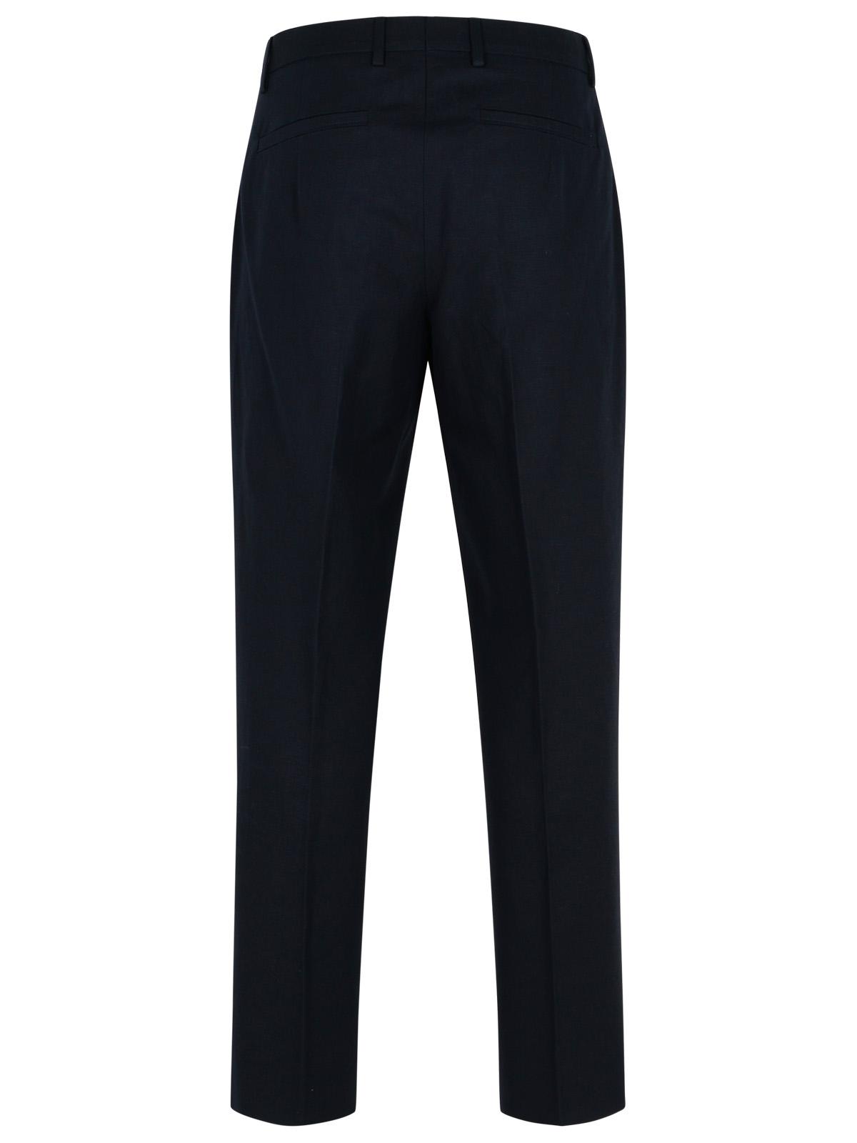 Zegna Blue Cotton Blend Pants Men