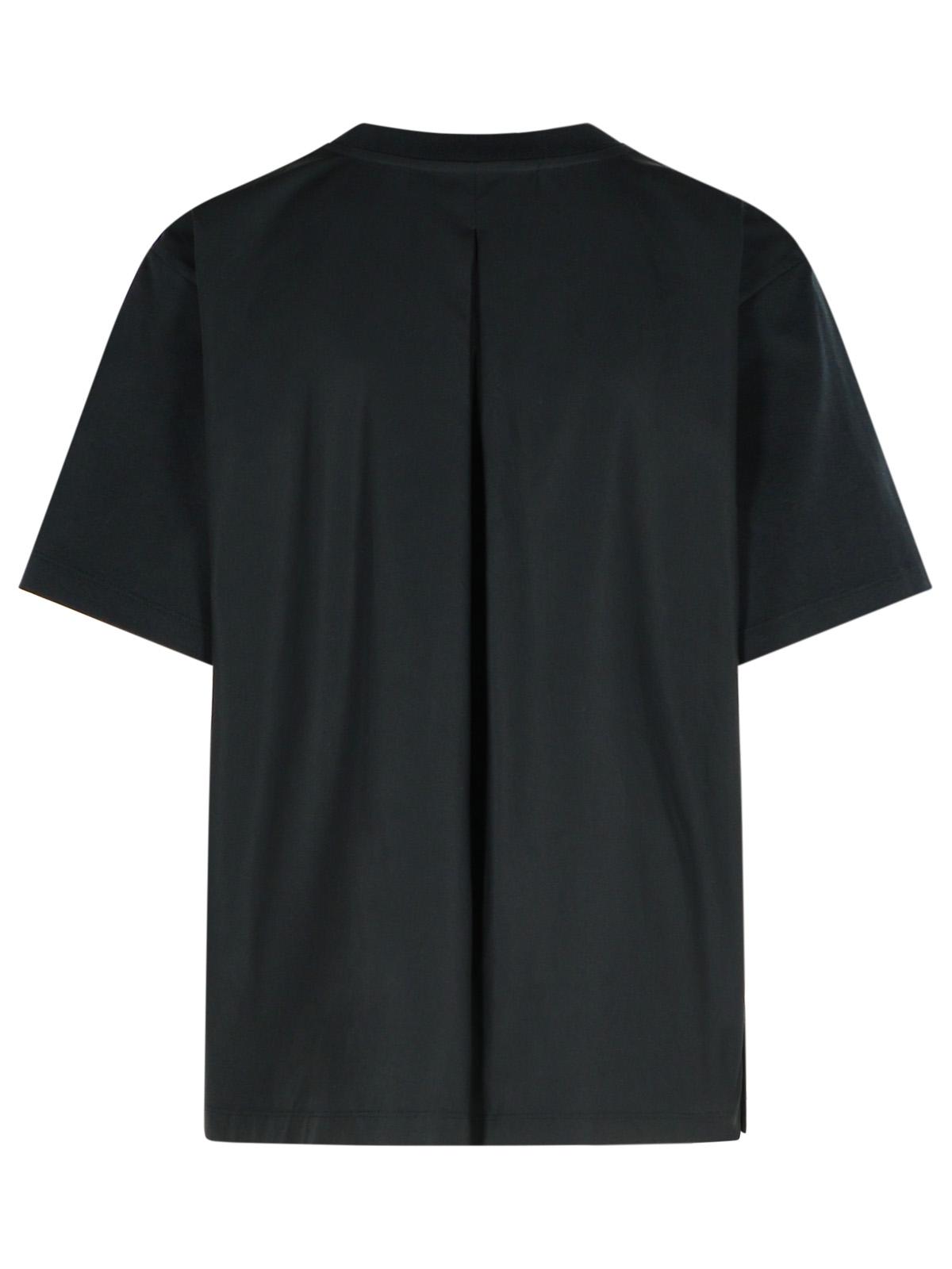 Moncler Black Cotton T-Shirt Women