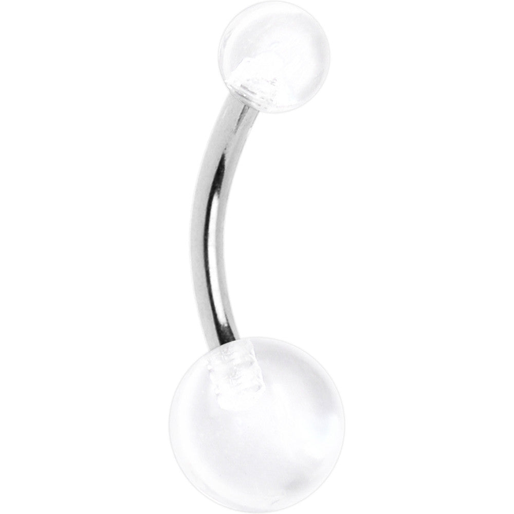 Cool Clear Banana Belly Button Ring