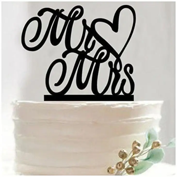Cake Topper - Party Cake Toppers Mr & Mrs