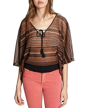 Sanctuary Womens Island Poncho Top Mesa Multi, Size XL
