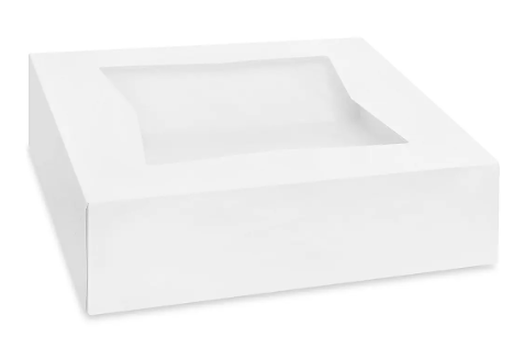 Window Pie Box - 9x9x2.5 6ct or 12ct