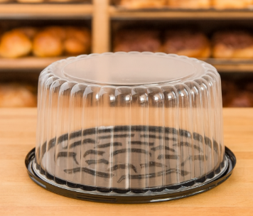 8" - Cake Dome container with Clear Dome Lid - 5.25" Tall