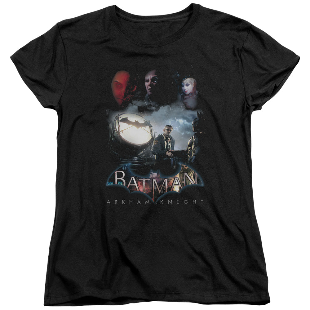 Batman Arkham Knight Villain Storm Womens T Shirt Black Officially Licensed