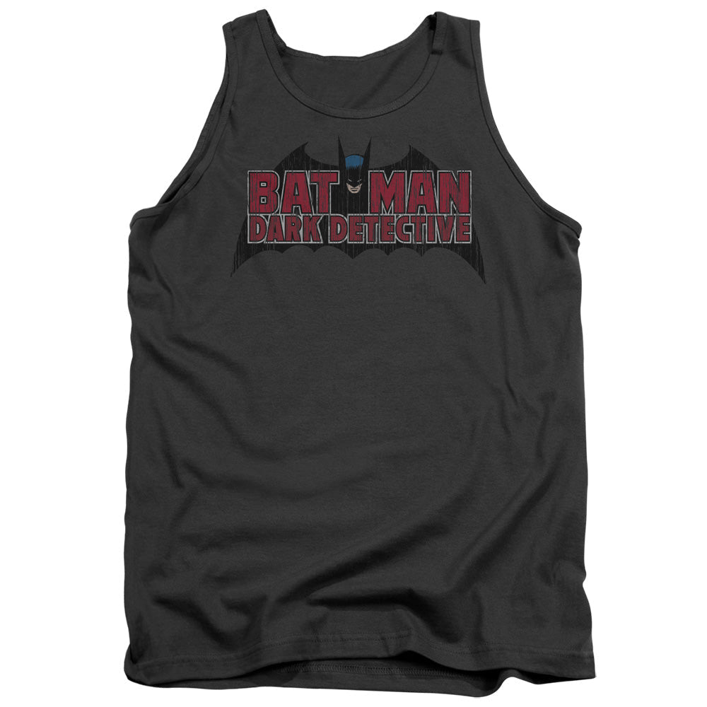 Batman Dark Detective Mens Tank Top Shirt Charcoal Officially Licensed