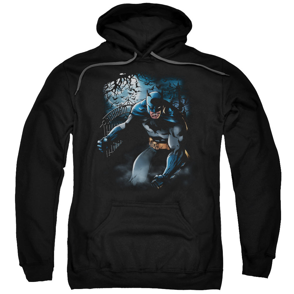 Batman Light Of The Moon Mens Hoodie Black Officially Licensed