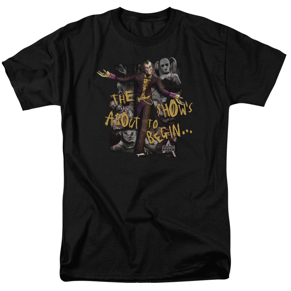 Batman Arkham City About To Begin Mens T Shirt Black Officially Licensed