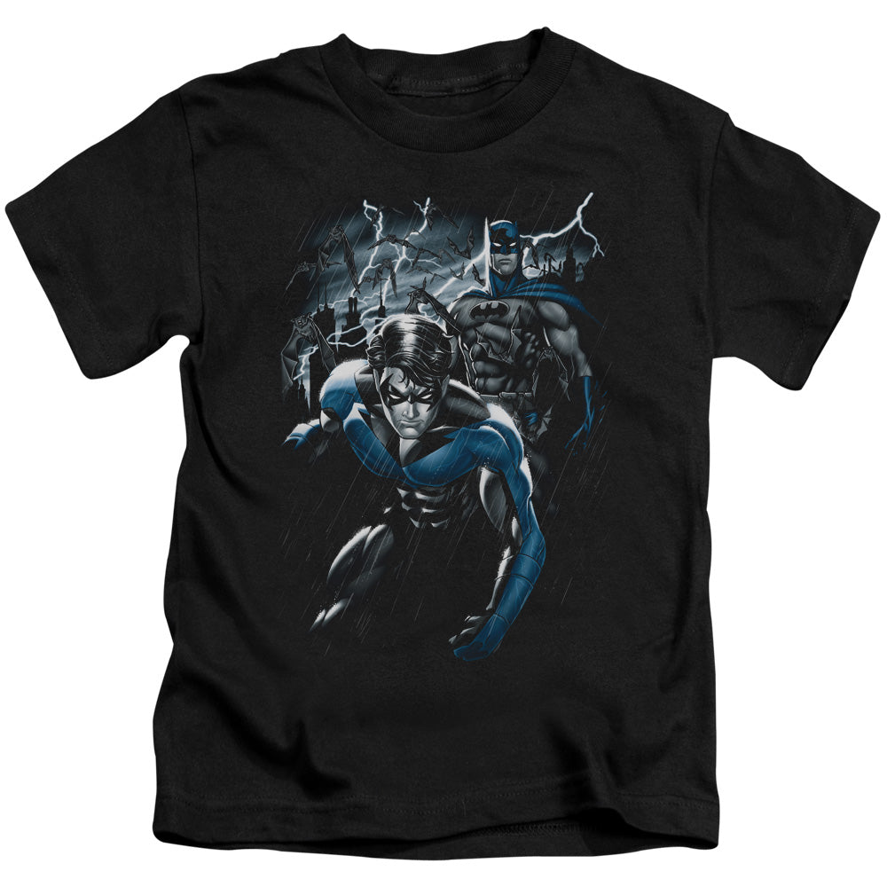 Batman Dynamic Duo Juvenile Kids Youth T Shirt Black Officially Licensed