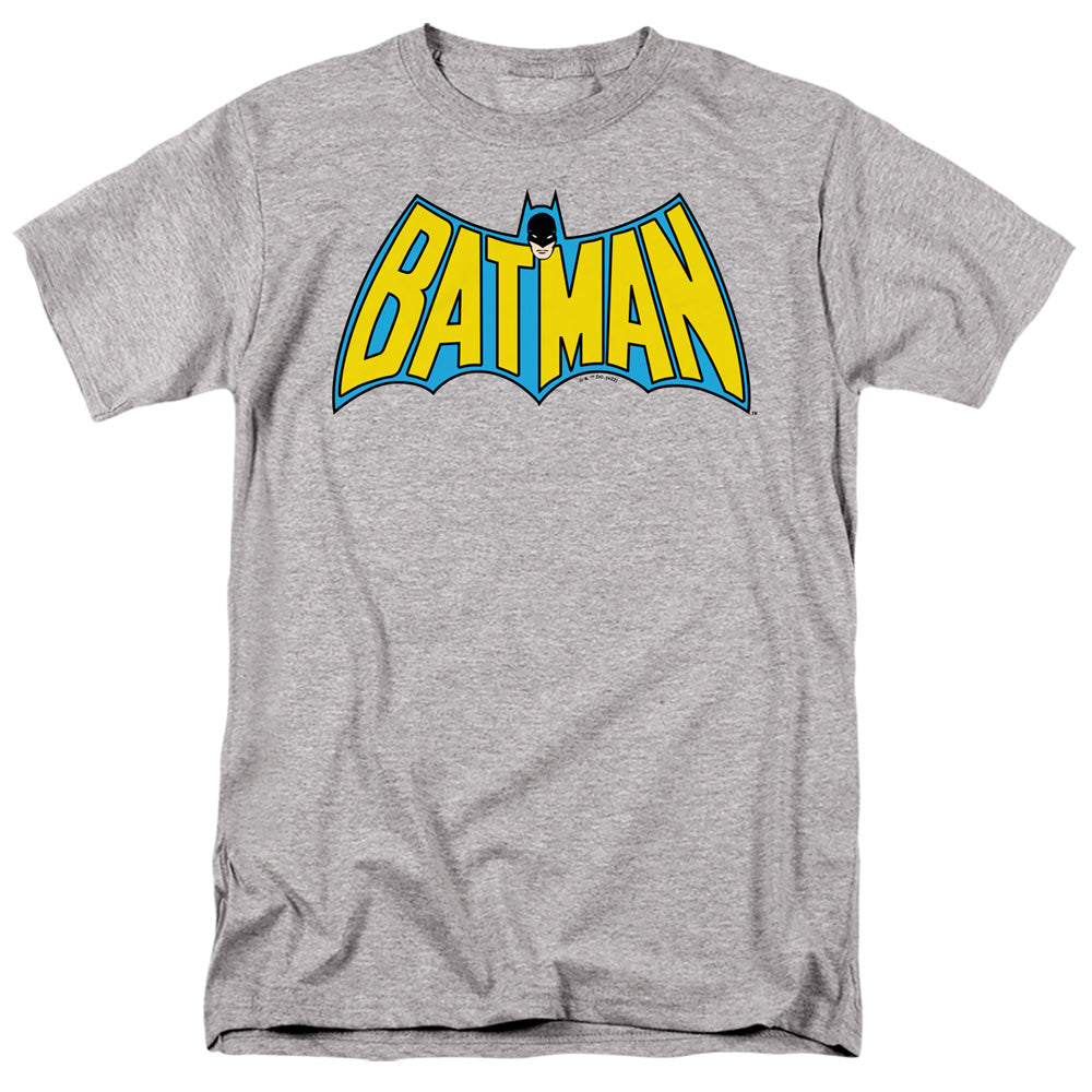 Batman Wintage Batman Logo Mens T Shirt Athletic Heather Officially Licensed
