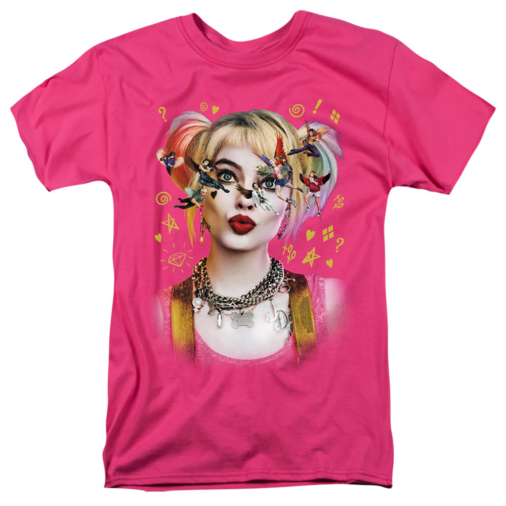 Birds Of Prey Seeing Birds Mens T Shirt Hot Pink Officially Licensed