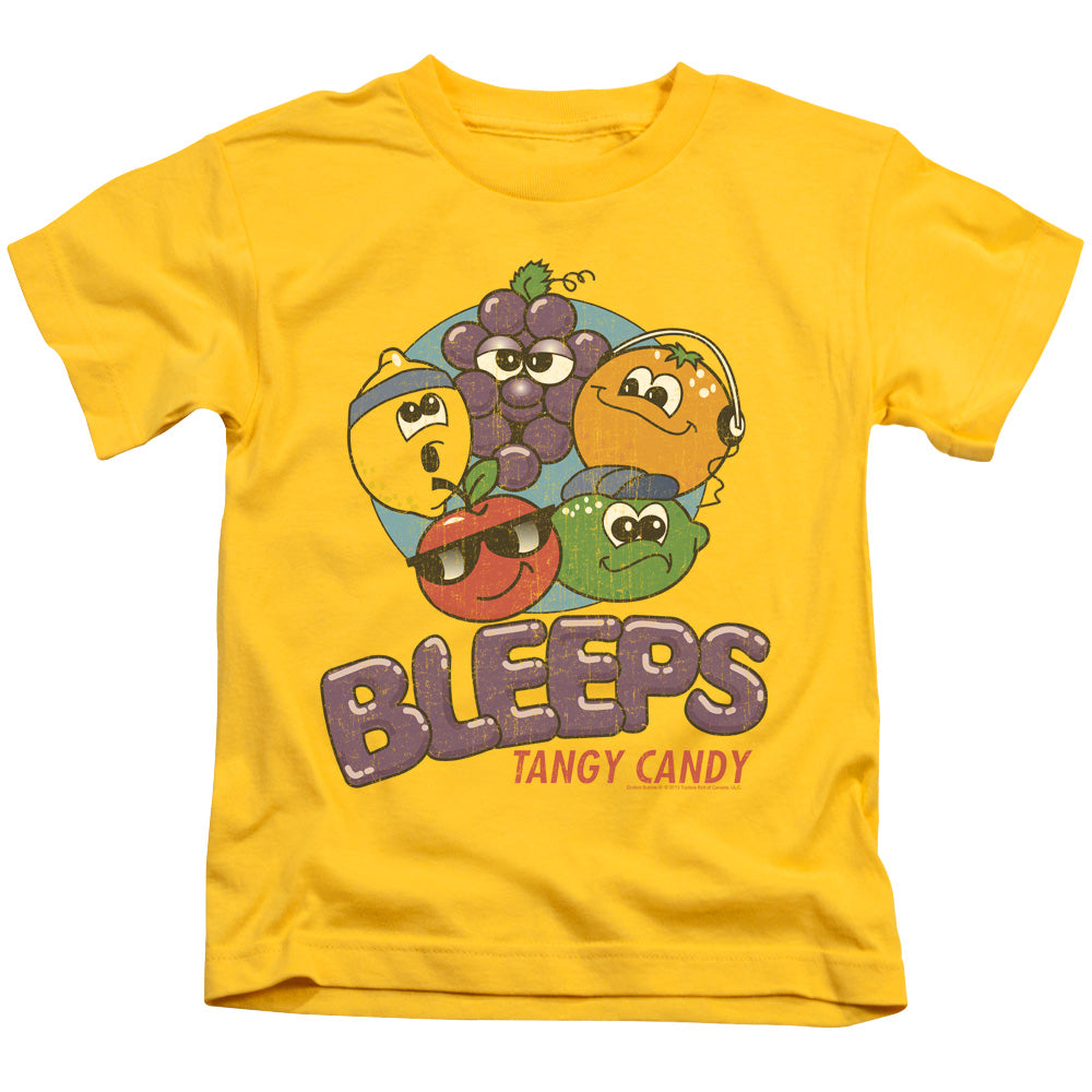 Dubble Bubble Bleeps Juvenile Kids Youth T Shirt Yellow (4) Officially Licensed