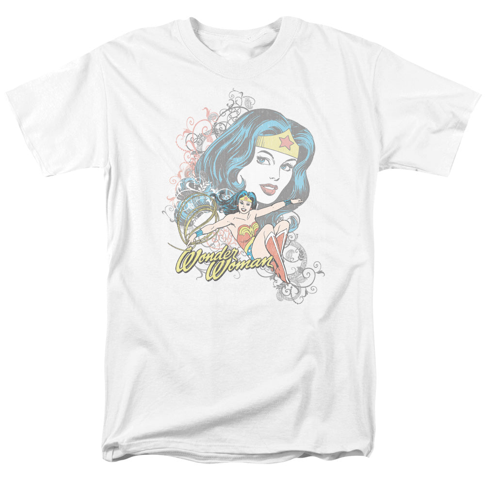 Dc Wonder Scroll Mens T Shirt White Officially Licensed