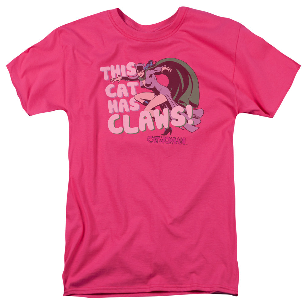 DC Comics Claws Mens T Shirt Hot Pink Officially Licensed