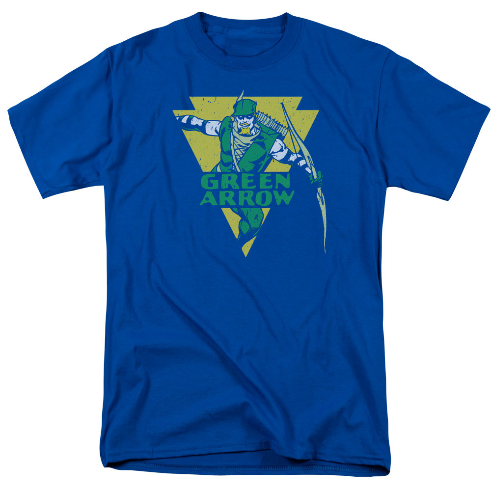 Dc Distressed Arrow Mens T Shirt Royal Officially Licensed
