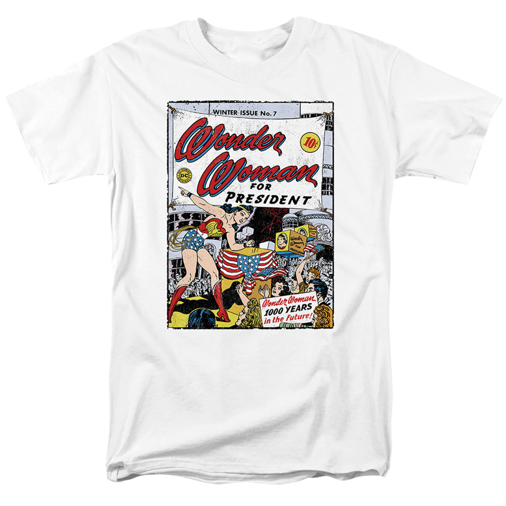 Wonder Woman For President Mens T Shirt White Officially Licensed
