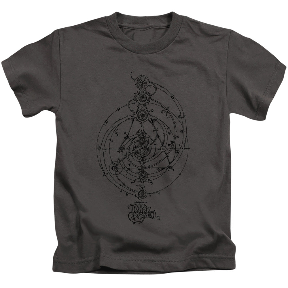 Dark Crystal Dream Spiral Juvenile Kids Youth T Shirt Charcoal (7) Officially Licensed