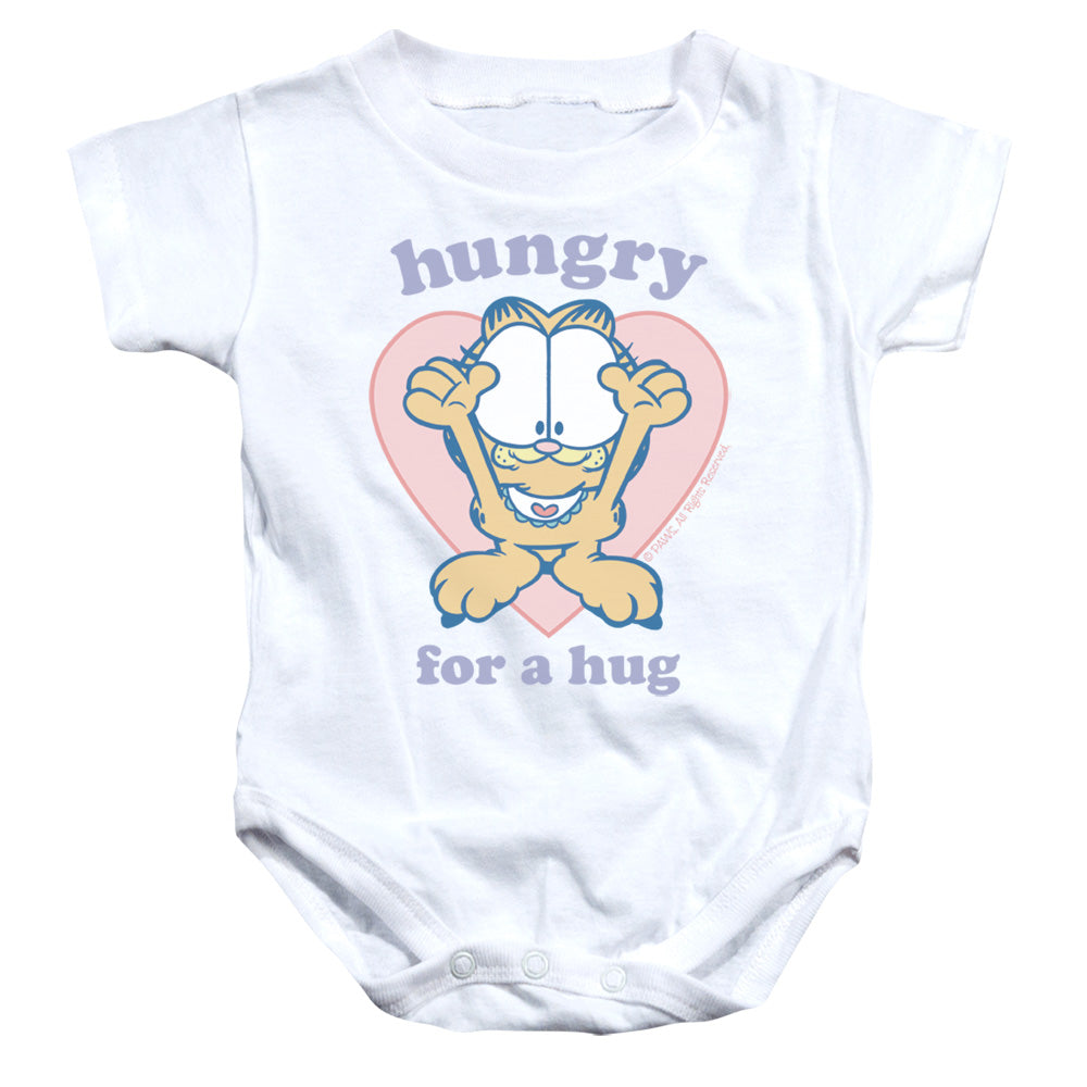 Garfield Hungry for a Hug Infant Baby Snapsuit White (18 Mos)