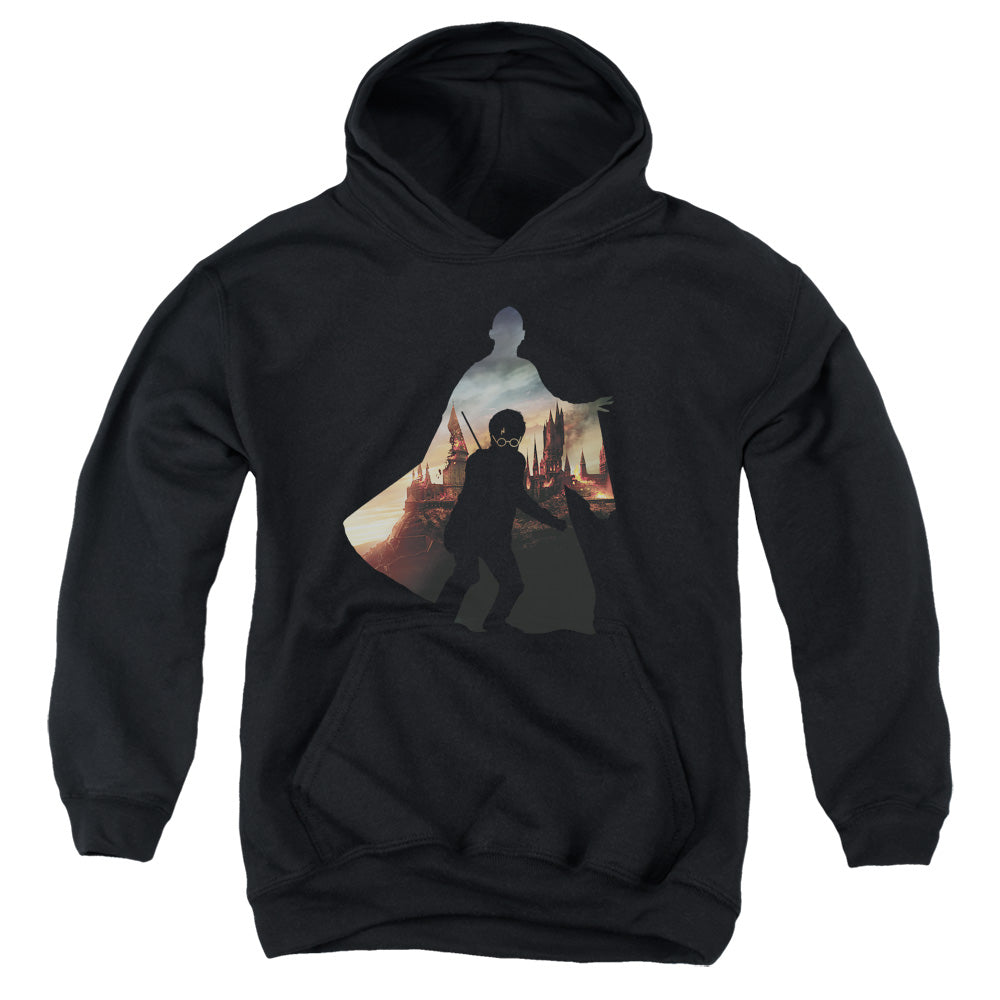 Harry Potter Voldemort Looms Kids Youth Hoodie Black Officially Licensed