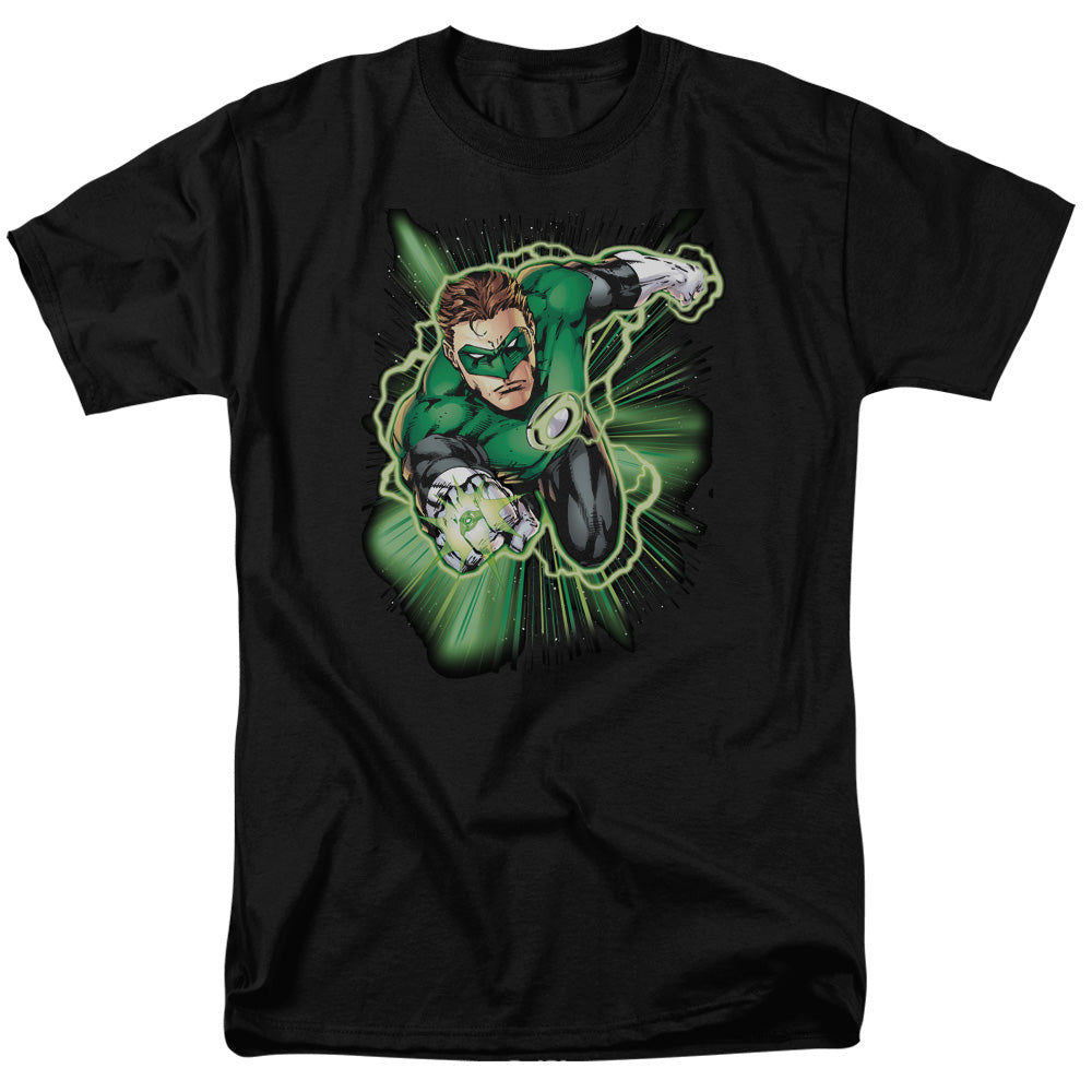 Green Lantern Energy Mens T Shirt Black Officially Licensed