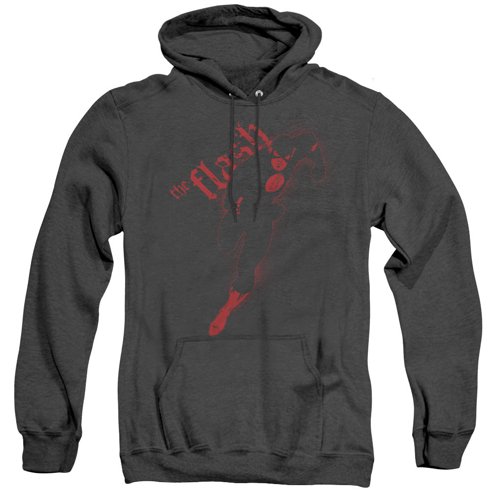 Justice League Of America Flash Darkness Heather Mens Hoodie Black Officially Licensed