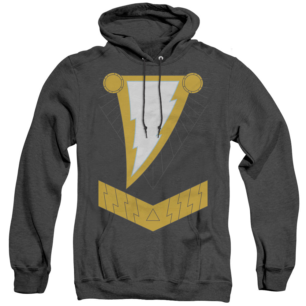 Justice League Of America Black Adam Heather Mens Hoodie Black Officially Licensed